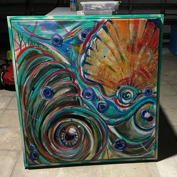 Pop Expressionism on canvas watchtide eyes - Picture 1 of 2